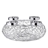 thumbnail of Adventskranz Milano, Edelstahl glänzend vernickelt, Ø 28 cm, für Stumpenkerzen ø 6 cm