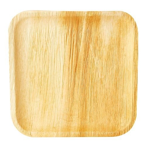 Papstar Palmblad bord vierkant "puur", 25,5 x 25,5 cm, 10 x 6 stuks