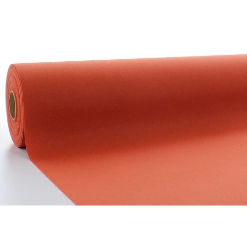 Mank Tischdeckenrolle aus Airlaid - Uni Basic Terrakotta, 120 cm x 40 m , 1 Stück - stoffähnlich Tischdecke Tischtuch