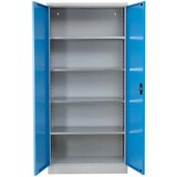 thumbnail of PROREGAL Stahlschrank BEE mit 6 verzinkten Fachböden | HxBxT 195x120x60cm | Grau-Hellblau | Werkstattschrank Werkzeugschrank Aktenschrank