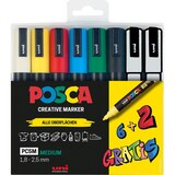 thumbnail of Faber Castell Marker UNI POSCA PC-5M 1,8-2,5 6+2