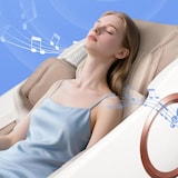 thumbnail of Massagesessel,Massagestuhl Zero Gravity für Ganzkörper, mit Heizung, SL Track,Thai Stretch Massagestuhl, Bluetooth 3D Surround Musik,Weiß【GH-L001】