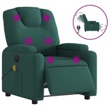 thumbnail of vidaXL Massagesessel Elektrisch Dunkelgrün Stoff