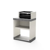 thumbnail of MF - Barbecue da incasso a legna e carbonella modello PLAN 1 (Grigio/Bianco - 78 x 47 x 113 cm) RIF: T00872