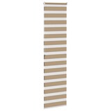 thumbnail of vidaXL Doppelrollo Sandbraun 55x200 cm Stoffbreite 50,9 cm Polyester
