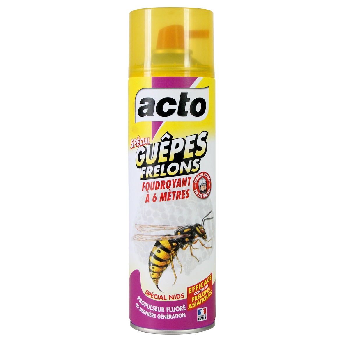 ACTOaérosol spécial guêpes - frelons portée 6 m - Aérosol 500 ml