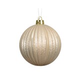 thumbnail of 6 Weihnachtskugeln Kunststoff 8cm bruchsicher geriffelte Christbaumkugeln Rillen Weihnachtsbaumkugeln Christbaumschmuck Weihnachtsbaumschmuck Perle