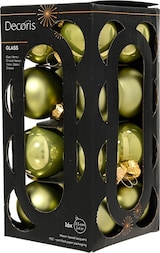 thumbnail of 16 Weihnachtskugeln Glas 3,5cm matt & glänzend Christbaumkugeln Weihnachtsbaumkugeln Christbaumschmuck Weihnachtsbaumschmuck Uni Warme Pistazie