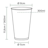 thumbnail of MONOUSO - Vaso Cartón 12Oz/360ml "Enjoy" Ø8,0cm (2.000 Uds)