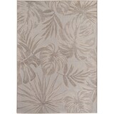 thumbnail of Carpetsale24 Outdoor Teppich Beige 80x250 cm Läufer, Wetterfest, ideal für Küche, Balkon, Terrasse auch Wohnzimmer, Palmblätter-Design