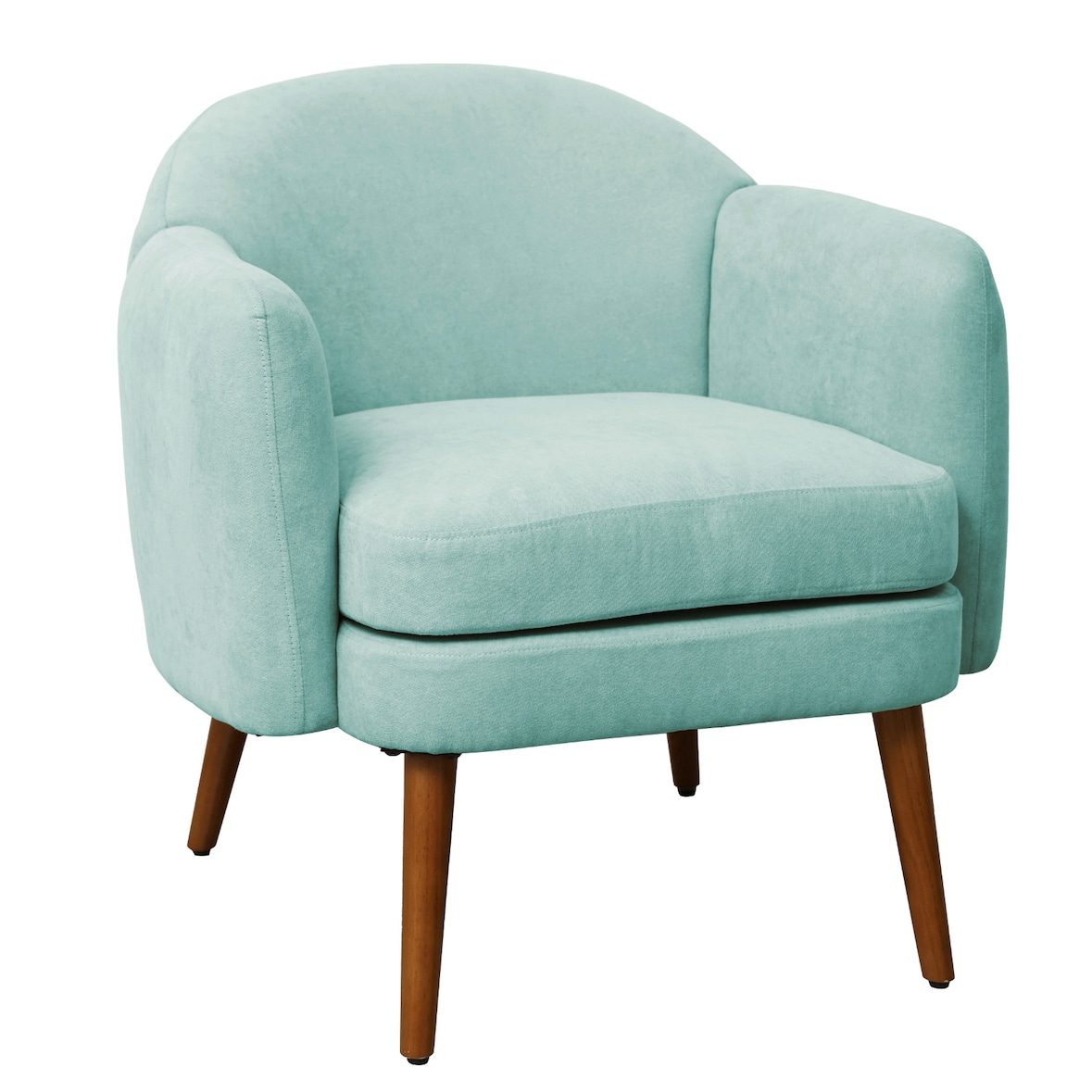 JOHAN Fauteuil Lounge Chair Gestoffeerde Fauteuil Armleuningen Gewatteerd Modern groen-blauw