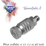 thumbnail of SUPERFOG Tobera de nebulización sin goteo. Modelo A. Para instalar a 1,80 - 2,30 m. del suelo. Neblina fina y refrescante para patios. Arco de salida