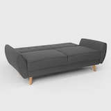 thumbnail of Divano letto clic clac 3 posti design nordico reclinabile in tessuto Fortaleza - Grigio Scuro-DL501910GSX
