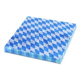 thumbnail of 400x Servietten 1-lagig 33x33cm Bayerische Raute blau