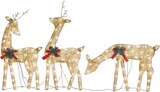 thumbnail of vidaXL Weihnachtsdeko LED Rentiere 270x7x90 cm Golden Warmweiß
