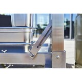 thumbnail of METRO Professional Gasgrill 6-Brenner, Edelstahl,  206 x 65 x 109 cm, fahrbar, mit Bremsen, silber