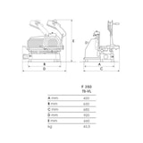 thumbnail of Fac - Cortadora Eléctrica Vertical Línea Luxury CE Profesional Modelo F 350 TS-VL con afilador fijo