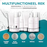 thumbnail of HGMD Duschregal Eckmodell - Schwarz - Bis zu 8 kg - Befestigung ohne Bohren oder mit Schrauben - Inklusive Anleitung