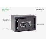thumbnail of ARREGUI Premier 16501-S1 Caja Fuerte de Acero con Cerradura Electrónica, Caja de Seguridad con Código, con Llave de Emergencia, 20 x 31 x 20 cm, 9L