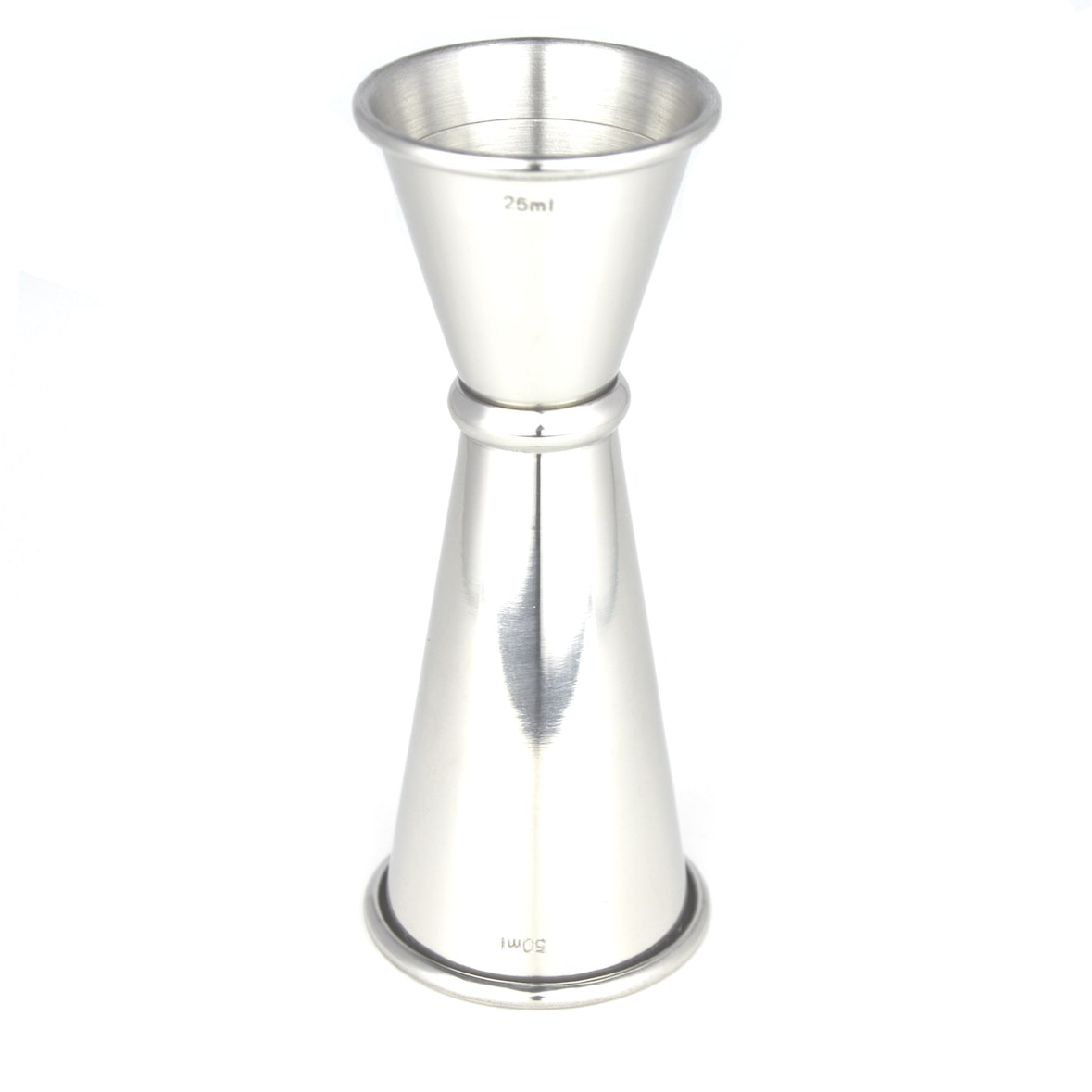 Cocktail7 Doseur Cocktail Alcool 25/50ml Jigger Professionnel Acier Inoxydable Couleur Argent