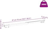 thumbnail of vidaXL Waschmaschinensockel 2 pcs Silber 72 x 5 x 4,5 cm Edelstahl