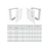 thumbnail of Ventilatierooster voor witte haard - Classic 17x37