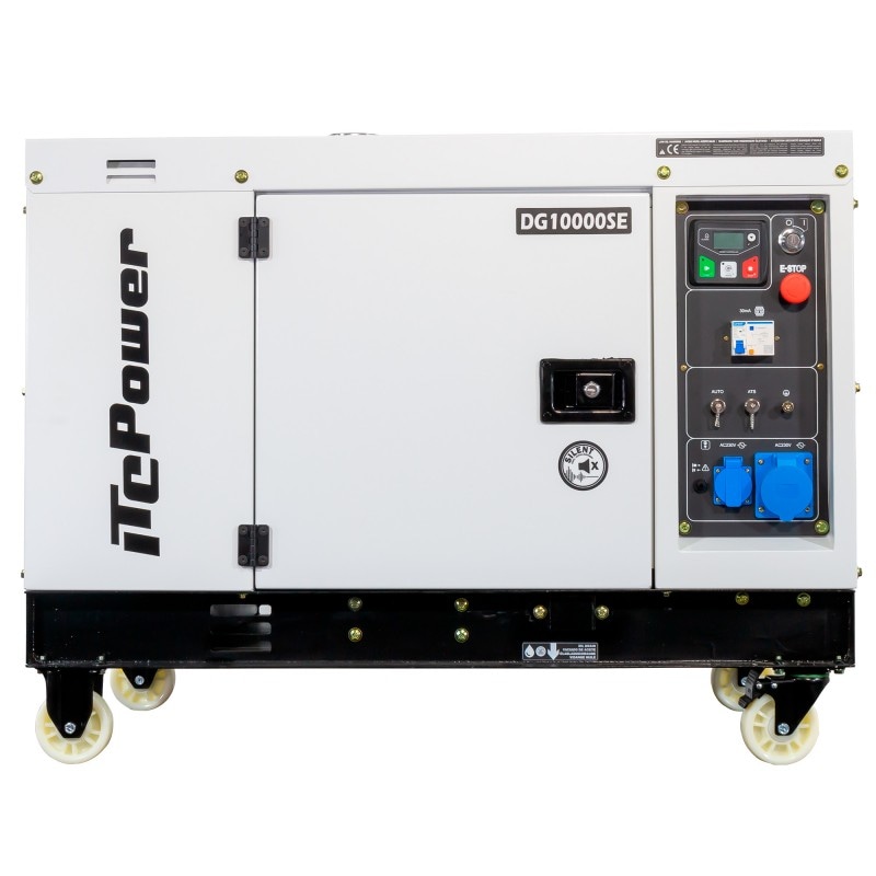 DG10000SE Generador Diésel Insonorizado ITCPower Monofásico 8,5Kw