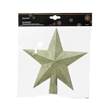 thumbnail of Christbaumspitze Stern Glitzer 19cm Weihnachtsbaumspitze Tannenbaumspitze Christbaumschmuck Weihnachtsbaumschmuck Grüntee