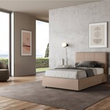 thumbnail of Mika queensize bed met gewatteerde container 120x190 duifgrijs kunstleer