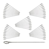 thumbnail of Relaxdays Rouladennadeln Edelstahl, Spicknadel Set 50 Stk, Fleischnadel 11 cm, silber