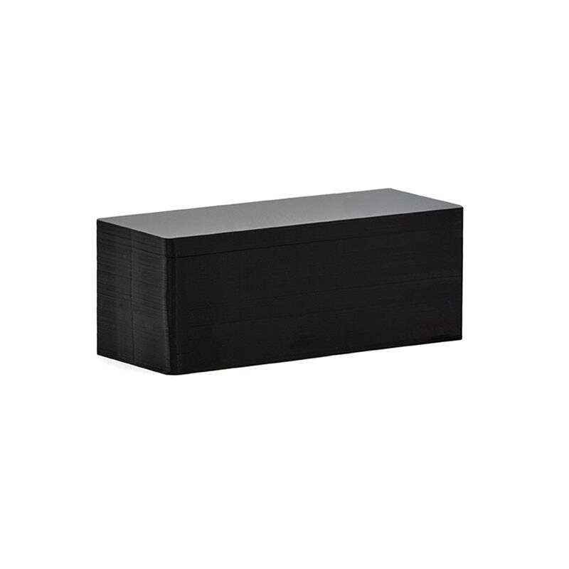 Lot de 100 cartes à imprimer PVC noires - 150 x 50 mm