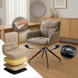 thumbnail of 2er Set Esszimmerstuhl DUTOR - Stoff Taupe 57x62x83 cm | Essstühle Esszimmerstühle Küchenstühle Wohnzimmerstühle