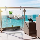 thumbnail of WellHome - Mesa de balcão na cor marrom, dobrável, 66 x 61 x 5 cm