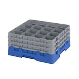 thumbnail of CAMBRO - 16S738-168 - Casiers de lavage 16 comp. - 10,9 cm Ø máx. - Haut max 20 cm - 50 x 50 x 22,5 cm - Bleu