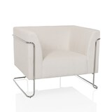 thumbnail of Loungesessel Curacao Cord 1-Sitzer Stoff weiß hjh OFFICE