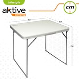 thumbnail of Mesa plegable camping Aktive Sport blanca