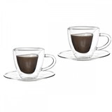 thumbnail of Tasses à café double paroi café en coeur 150ml - lot de 2