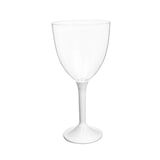 thumbnail of MONOUSO - Mehrweg Weinglas aus PS Fuß Weiß 300ml 2T (200 Stück)