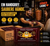 thumbnail of 500 Stück Gastro Erfrischungstücher – Döner & Kebab Design – Afiyet Olsun / Guten Appetit Feuchttücher