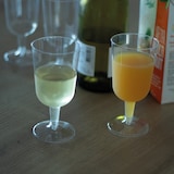 thumbnail of Verres à vin plastique transparent réutilisable 20 cL par 50