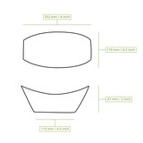 thumbnail of BIOZOYG 25 Stück Einwegschale 20cm Palmblattschale Schiffchenform Einweggeschirr Palmblatt Boot biologisch abbaubar biologisch kompostierbar