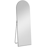 thumbnail of HOMCOM espejo de pie cuerpo entero arqueado, 150x50 cm, espejo de cuerpo entero, independiente, apoyado y de pared, sin marco, para dormitorio, negro