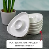 thumbnail of Westmark 6er-Set Eierbecher Eierhalter Eierständer in Weiß aus Kunststoff