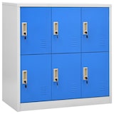 thumbnail of vidaXL Schließfachschrank Hellgrau und Blau 90x45x92,5 cm Stahl