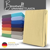 thumbnail of Spannbettlaken Boxspringbett 100% Baumwolle 180-200x220 cm Gelb