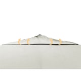 thumbnail of METRO PROFESSIONAL Sombrilla cuadrada, aluminio, 4 x 4 m, repelente al agua, blanco/gris