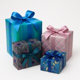 thumbnail of Luxe Prisma Élégance Cadeaupapier set - 4 Rollen Premium Geschenkpapier - Met Folie Accent - 70 x 150 cm