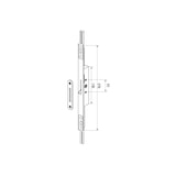 thumbnail of Crémone à têtière avec panneton et gâche pour fenêtre, axe 17mm, carré 7mm, Fenster, G-14744-00-0-1 - FERCO by THIRARD