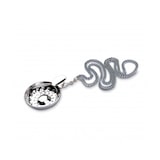 thumbnail of Verzilverde roestvrijstalen wijntester met ketting