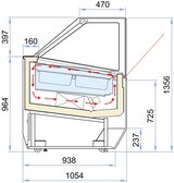 thumbnail of Speiseeisvitrine EKERO | Nachtabdeckung + LED | 16x 5 Liter, HxBxT 135,6x149,6x105,4cm | -14/-16°C | Weiß/Edelstahl | + CHEFGASTRO Geschirrtuch